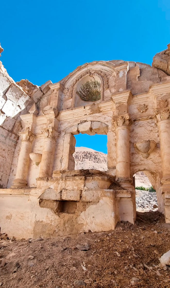 La belleza del templo de Vítor, pese a estar en malas condiciones, es evidente