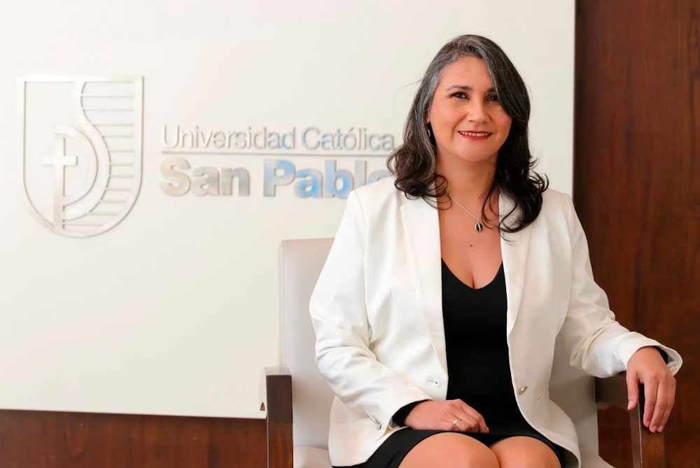 Dra. Patricia Castillo Araníbar, directora de Investigación en la Universidad Católica San Pablo.
