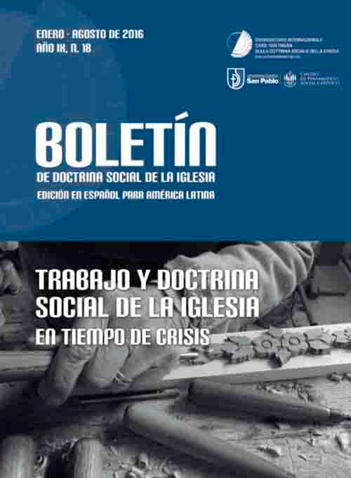 BOLETÍN DE DSI EDICIÓN EN ESPAÑOL PARA AMÉRICA LATINA. TRABAJO Y DSI EN TIEMPO DE CRISIS. AÑO IX, N. 18