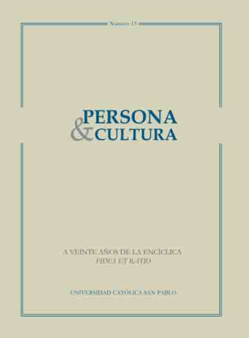 REVISTA PERSONA Y CULTURA AÑO 15, N.15