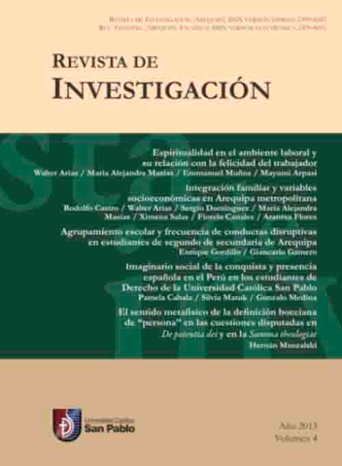 REVISTA DE INVESTIGACIÓN, AÑO 4