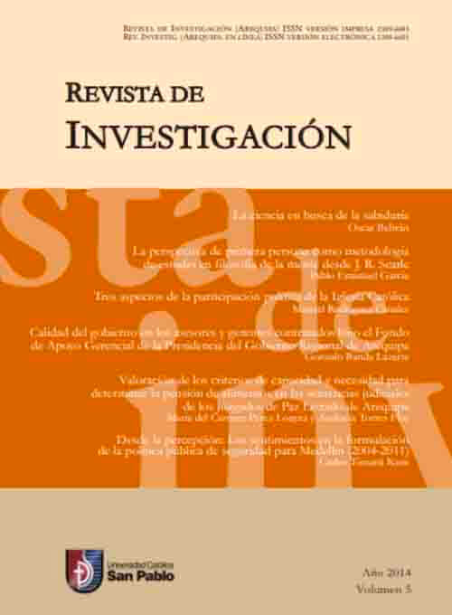 REVISTA DE INVESTIGACIÓN, AÑO 5