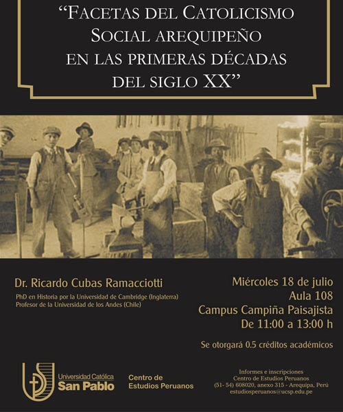 Facetas del catolicismo social arequipeño en las primeras décadas del siglo XX