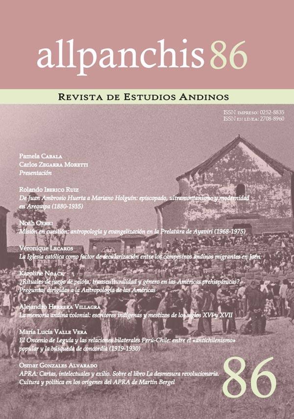 Revista Allpanchis n. 86